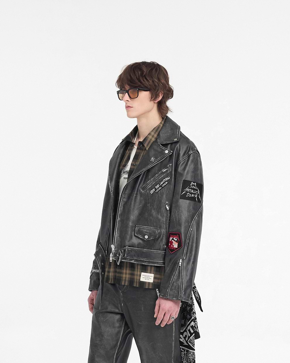 Represent X Metallica™️ Leather Jacket - Black